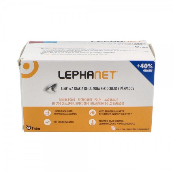 Lephanet Toallitas Ojos Esteril 30 U