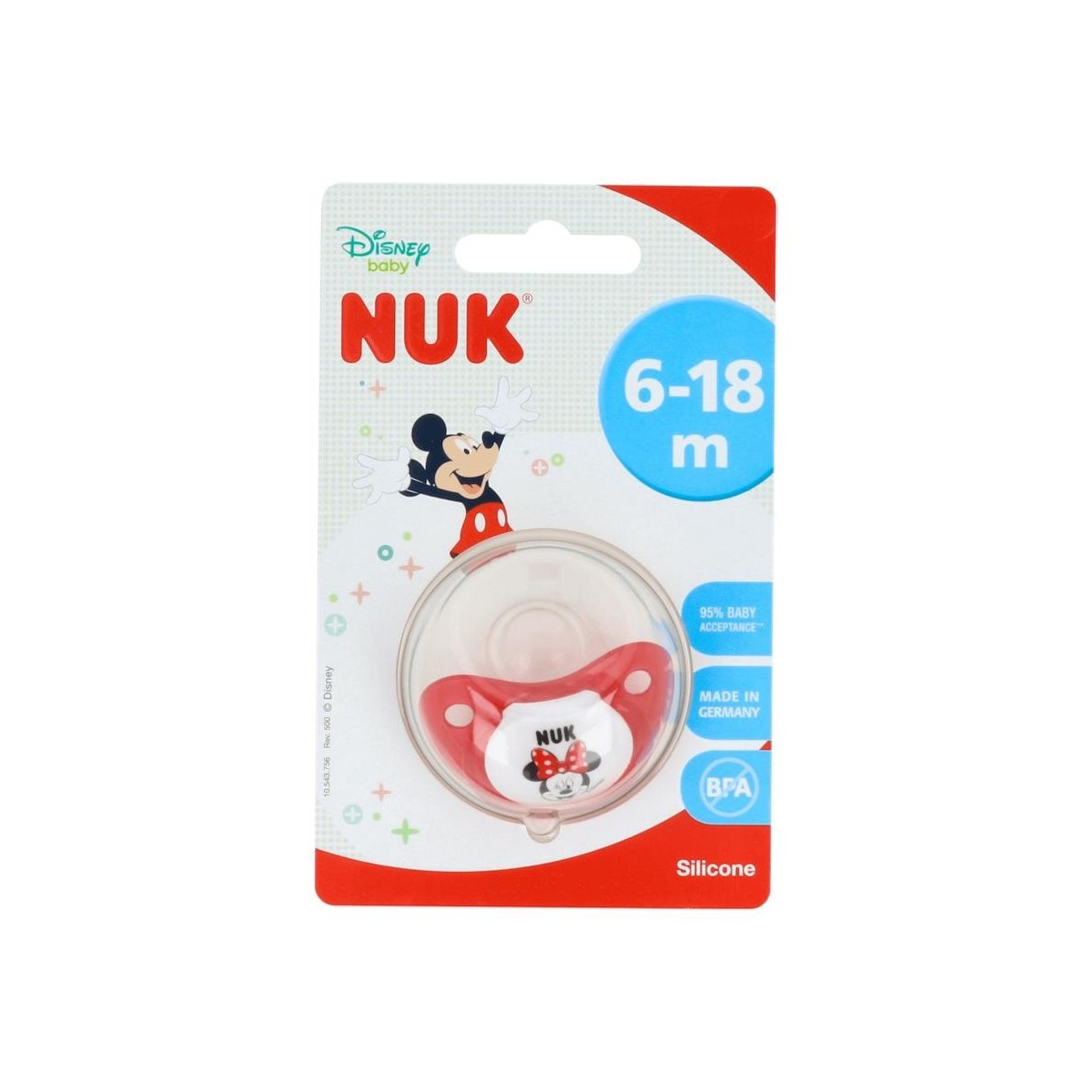 CHUPETE NUK MICKEY SILICONA ANAT T 2 6-18 NOCHE...