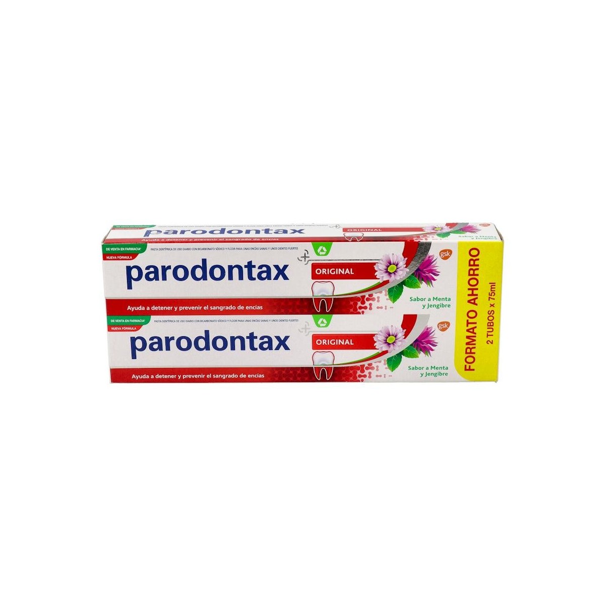 DUPLO PARODONTAX HERBAL ORIGINAL 2 X 75ML