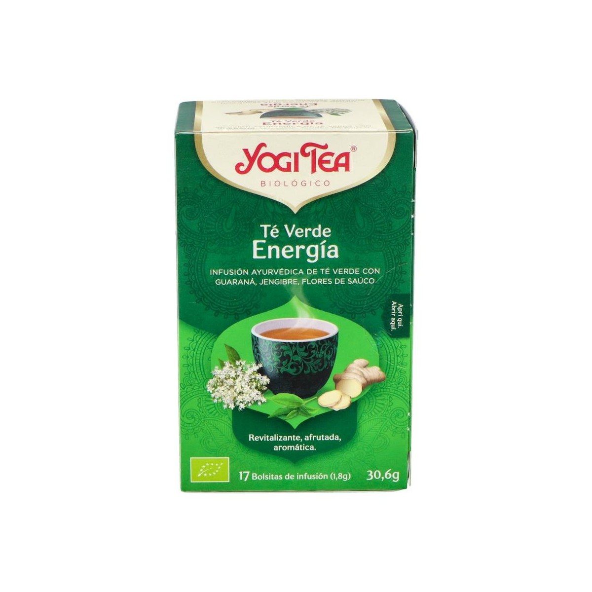 Yogi Tea Te Verde Energia 17 Sobres