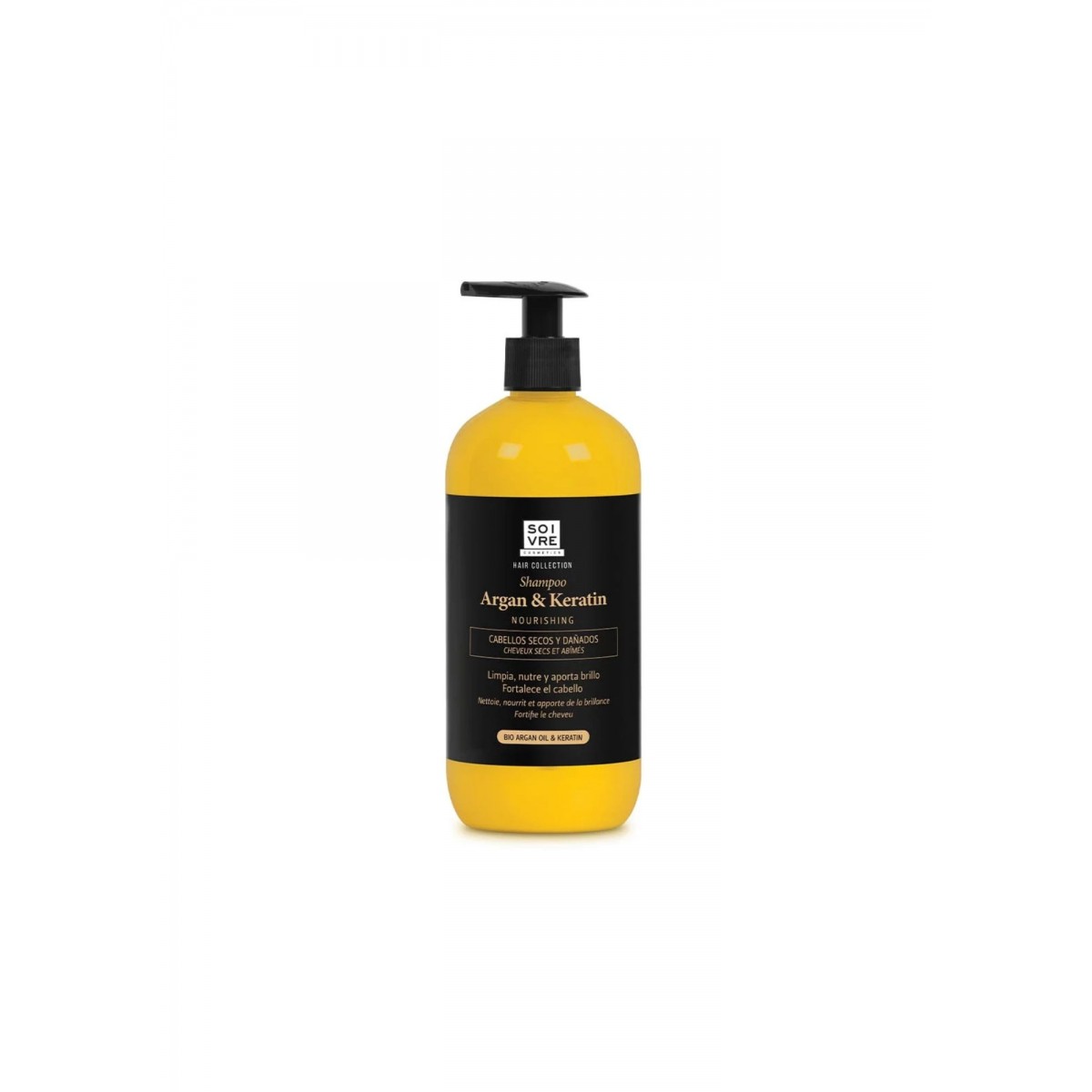 SOIVRE CHAMPÚ ARGAN Y KERATIN 500ML