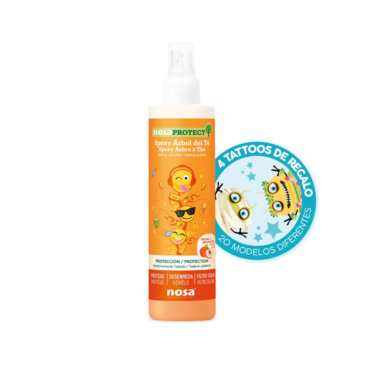 Nosa Protect Spray Árbol del Té Melocotón 250 Ml