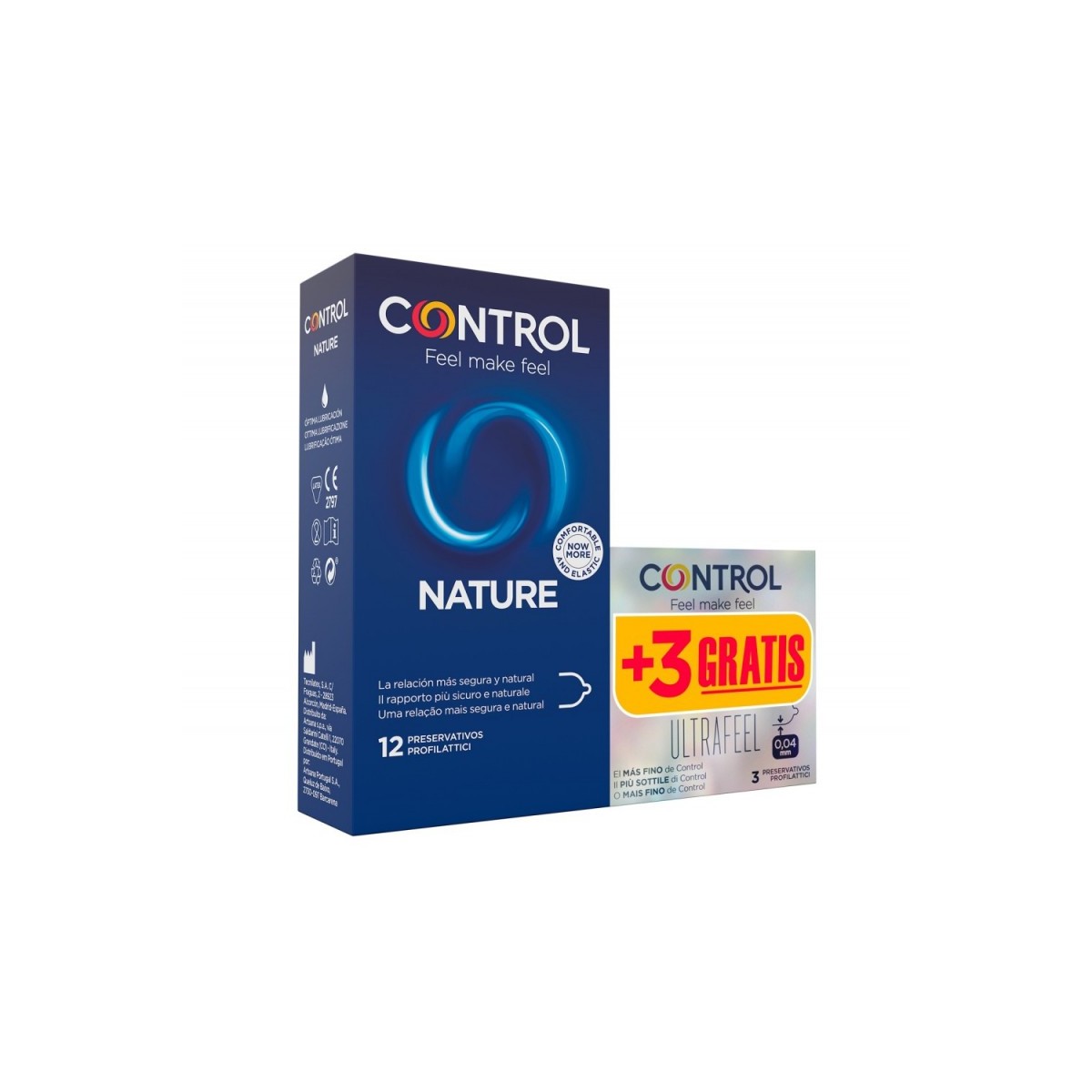 CONTROL NATURE 12 UDS- 3 PRESERVATIVOS GRATIS...