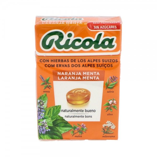 Ricola Caram S/A Naranja Menta 50 G